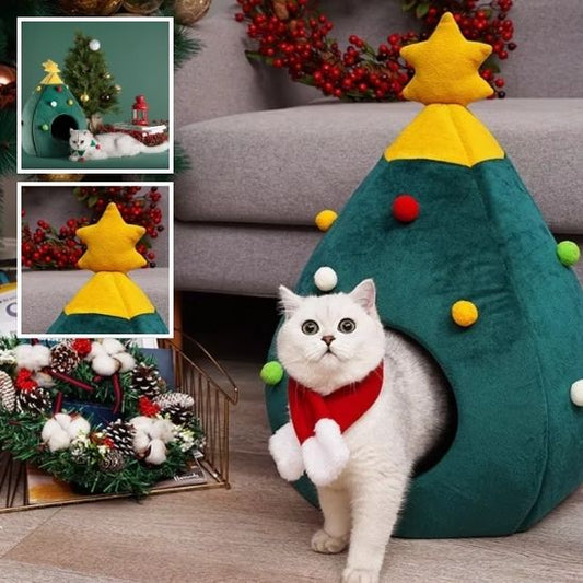 lit pour chat|Christmas tree cat bed™ - Le - chat - malin.com