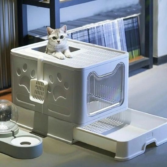 litière pour chat fermée/Cosy Cat Pod™ - Le - chat - malin.com