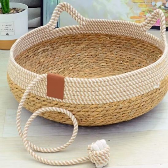 panier en osier pour chat|Cosy Haven™ - Le - chat - malin.com